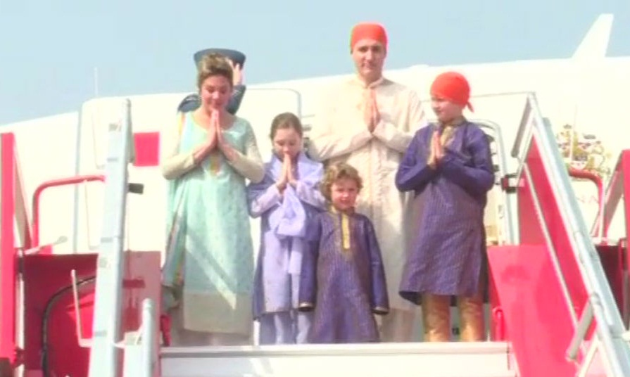 Canadian PM Justin Trudeau arrives at Golden Temple in Amritsar