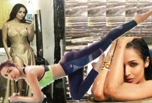 Malaika Arora in the gym did this work with the trainer, see video