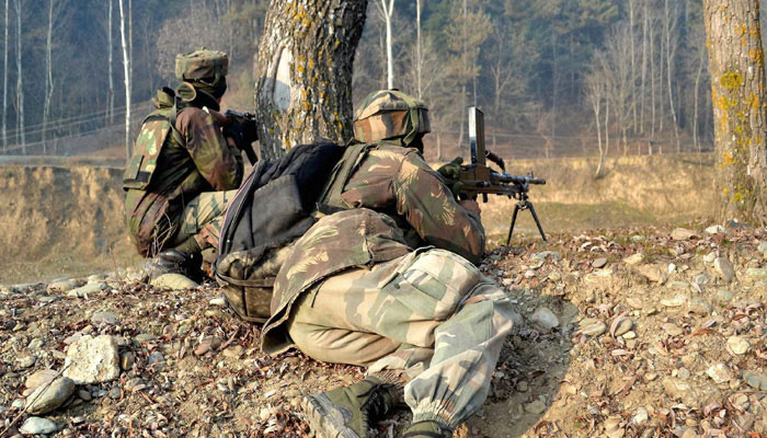 encounter with security forces and terrorists continues in Keran sector