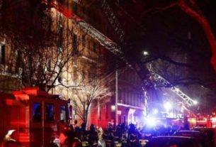 Fire in Apartment in New York