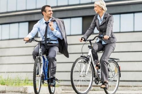 Cyclist always happy