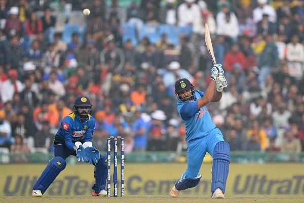 Target of 393 runs for Sri Lanka, Rohit put third double century