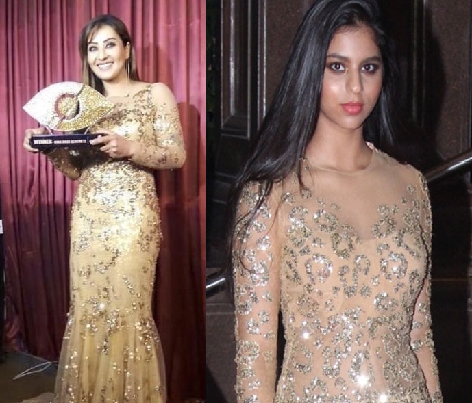 Shilpa Shinde has copied the look of Suhana Khan