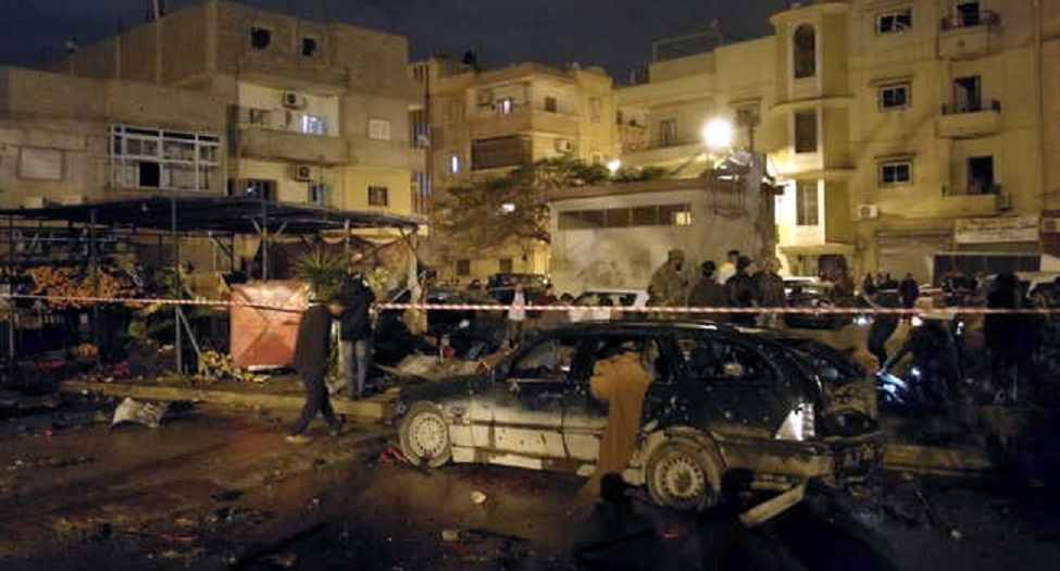 Double bomb blasts in Libya, more than 30 dead