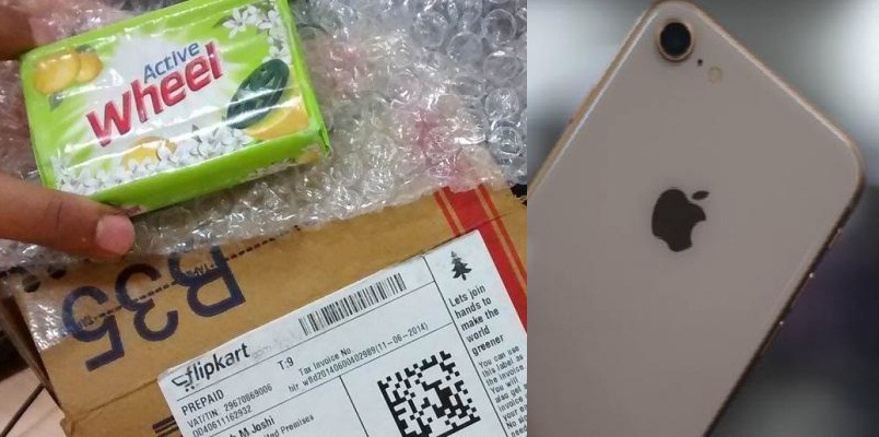 froud: Ordered for iphone8 but Flipkart sent detergent soap