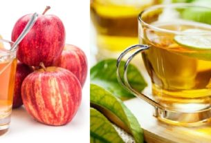 eat apple and drink green tea for good health