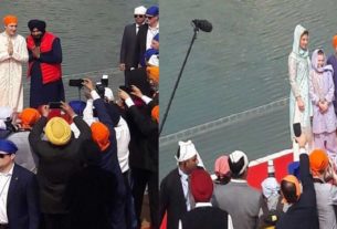 Canadian PM Justin Trudeau arrives at Golden Temple in Amritsar