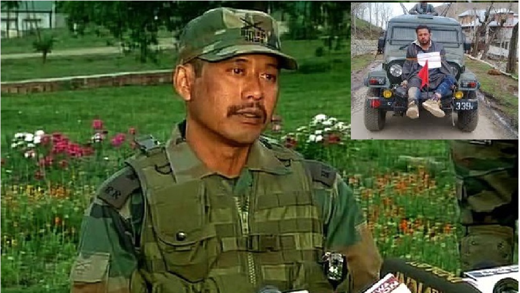 Three people including Major Gogoi and one girl detained