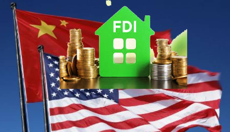 China's FDI in the US down by 30 percent in the last year