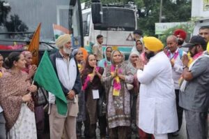 ਅਗੰਮਪੁਰ ਤੋਂ ਮੁੱਖ ਮੰਤਰੀ ਤੀਰਥ ਯਾਤਰਾ ਤਹਿਤ ਬੱਸ ਰਵਾਨਾ, ਹਰਜੋਤ ਬੈਂਸ ਕੈਬਨਿਟ ਮੰਤਰੀ ਨੇ ਦਿੱਤੀ ਹਰੀ ਝੰਡੀ